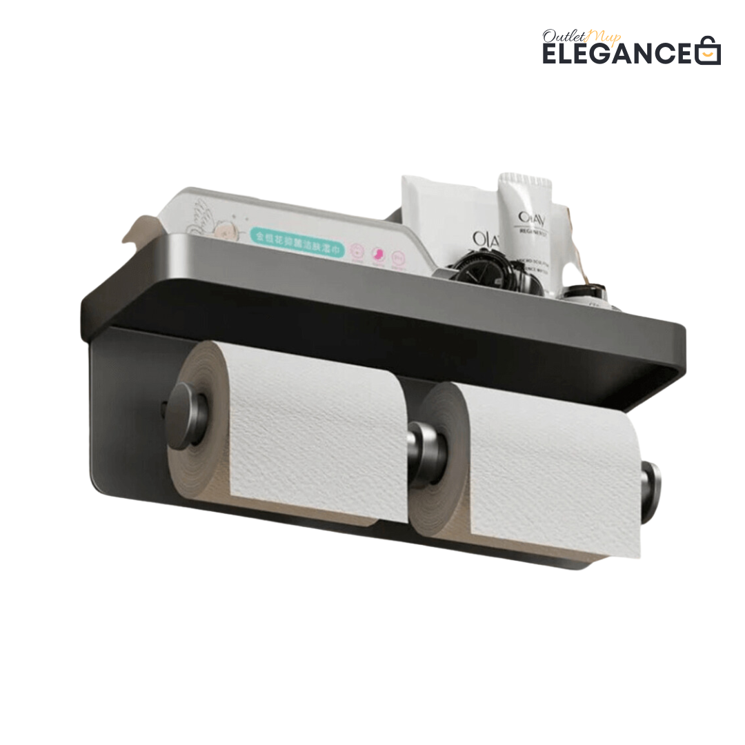 Suporte para Papel Higiênico em Liga de Alumínio Mup-0146-OutletMup-OutletMup