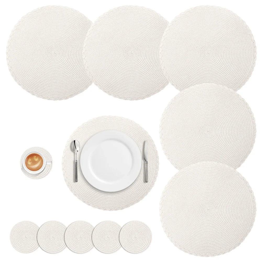 Conjunto Jogo Americano Trançado Signature-0192-OutletMup-OutletMup