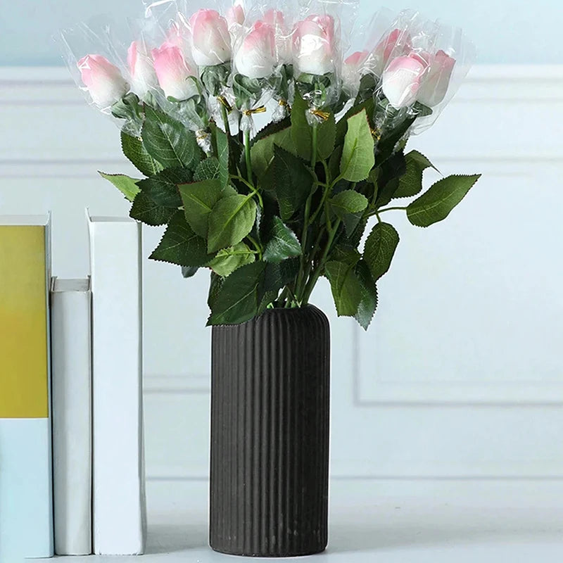 Vaso Decorativo com Acabamento Cerâmico Elegance-0199-OutletMup-OutletMup
