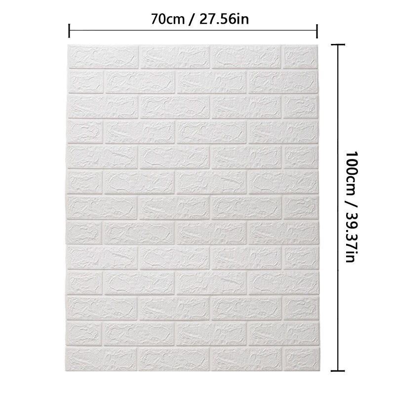 Papel de Parede Tijolos 3D Autoadesivo Mup-0119-OutletMup-C-70cm X 1m-OutletMup
