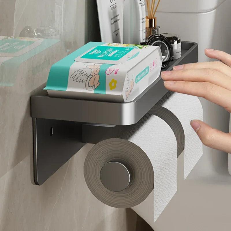 Suporte para Papel Higiênico em Liga de Alumínio Mup-0146-OutletMup-OutletMup