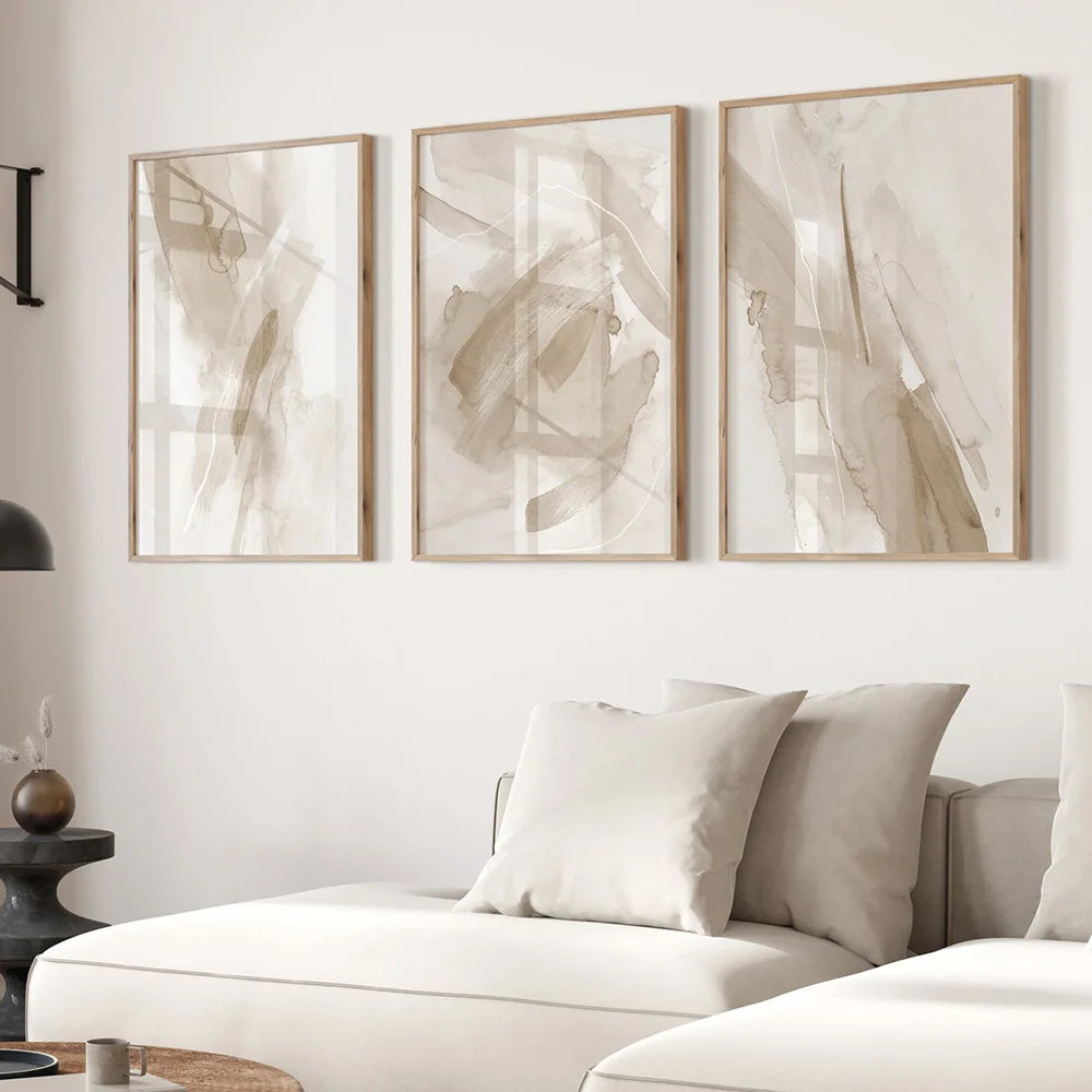 Abstract Paintings Neutral Tones