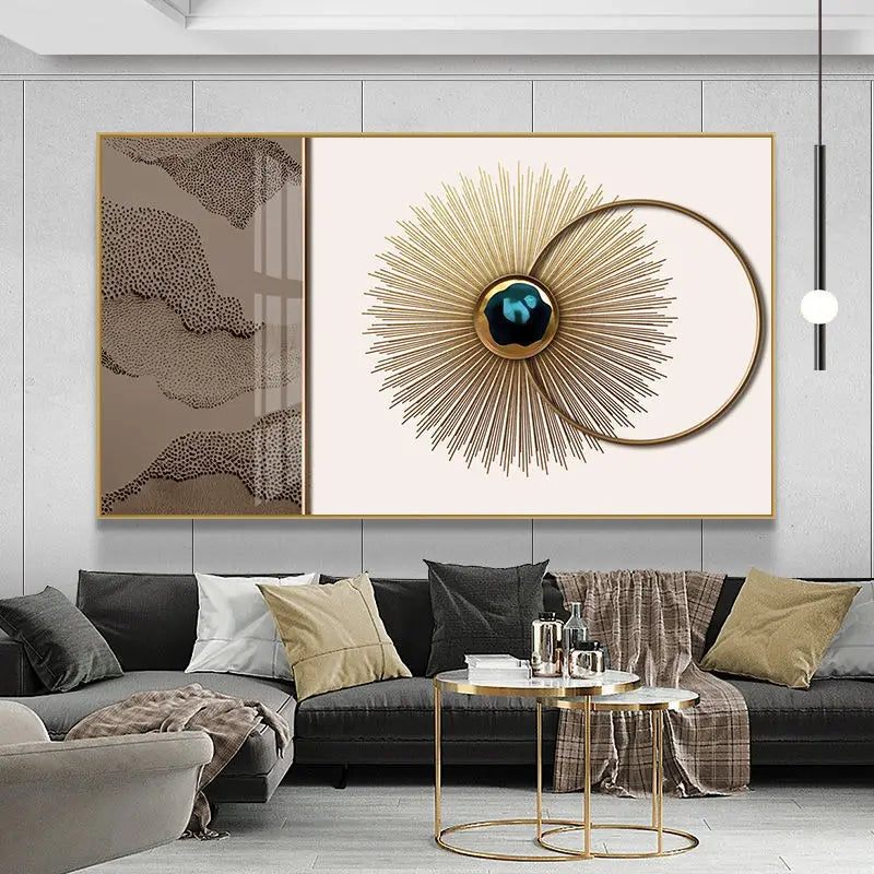 Pintura abstracta de cristal
