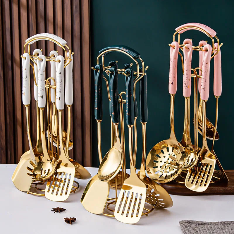 Conjunto de Utensílios para Cozinha em Aço Signature-0164-OutletMup-OutletMup