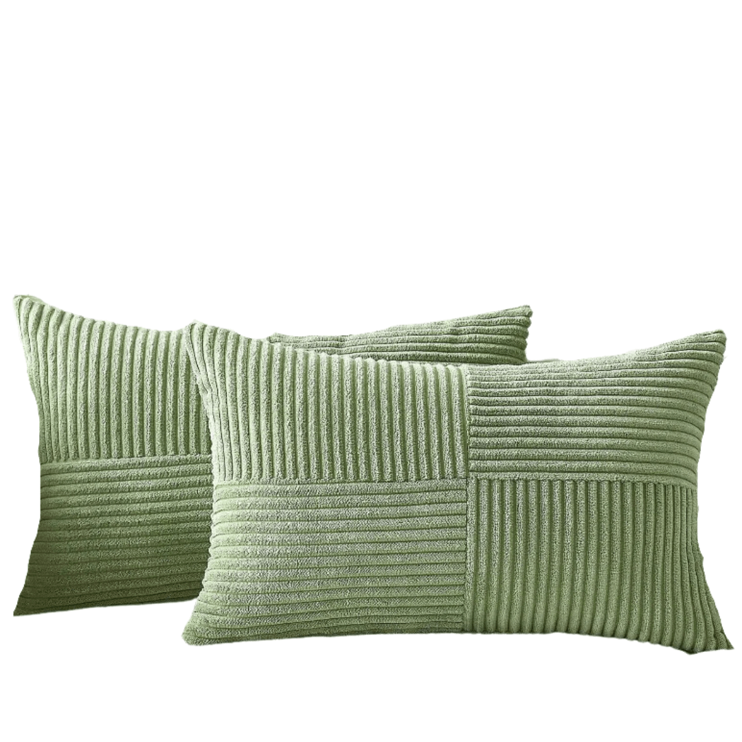 Capa de Almofada Texturizada Corduroy com Listras-0025-OutletMup-OutletMup
